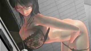 Anime teen in sexy lingerie masturbating porn video