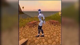 [Warcraft] WoW Sexy Night Elf And b. Elf porn video