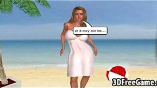 Here is a 3D sexy blonde babe with big tits who is getting fucked porn video