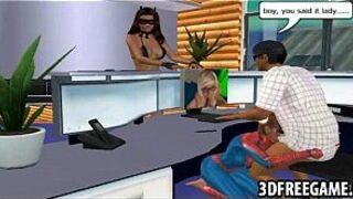 A sexy pair og big tit 3D babes are getting fucked porn video