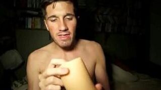 Gay Blowjob Sex Toy Review Video – Josh Vaughn Stroker porn video